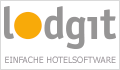 Das Bild zeigt das Lodgit Logo und öffnet die Lodgit Webseite in einem neuen Fenster